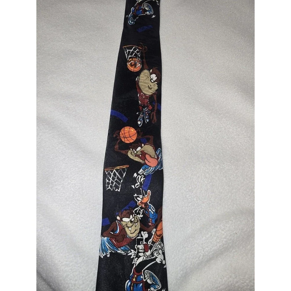 Vintage Looney Tunes Kids Tie Set – 1996 Taz Bugs Tweety Novelty Neckties – Made